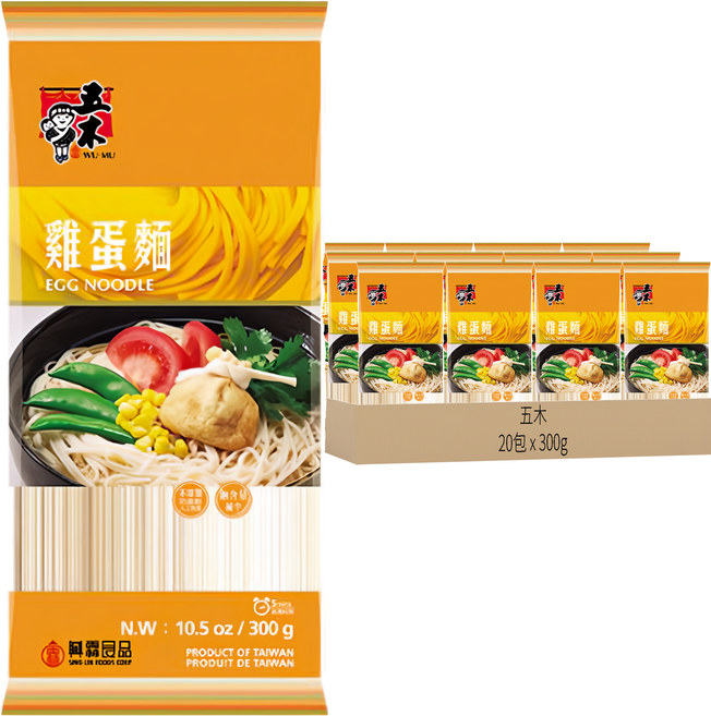 五木 雞蛋麵, 300g, 20包