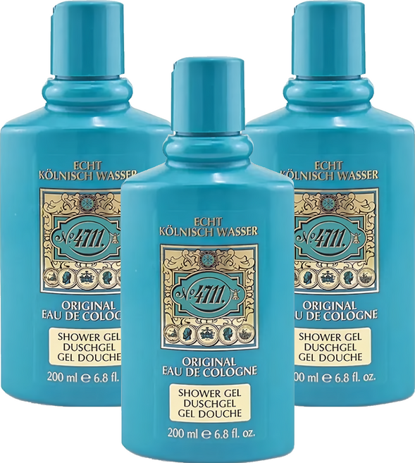 4711 沐浴露 科隆之水, 3瓶, 200ml