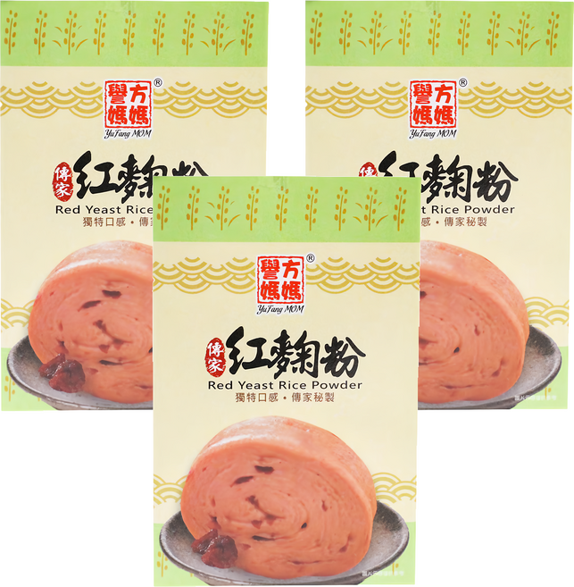 譽方媽媽 傳家紅麴粉, 100g, 3盒