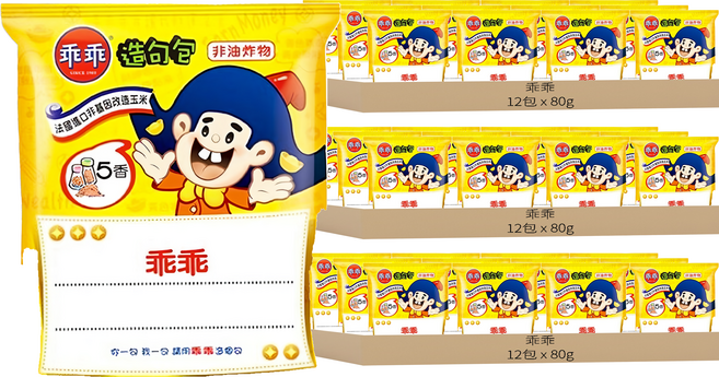 乖乖 玉米脆條 五香口味, 80g, 36包
