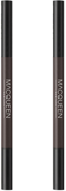 MACQUEEN NEWYORK 六角眉筆 0.35g, Gray brown, 2支