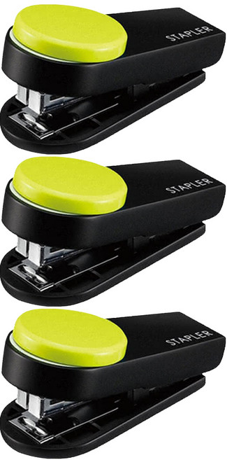 MAX 美克司 迷你手指訂書機 HD-10XS, 淺綠色, 3個