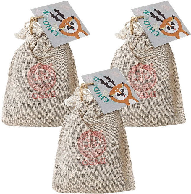 OSMI 歐絲密 沉香艾草香囊 平安納福去瘴, 25g, 3包, 木質草本香
