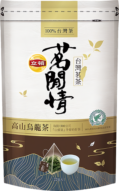 Lipton 立頓 茗閒情高山烏龍茶包, 2.8g, 22包, 1袋