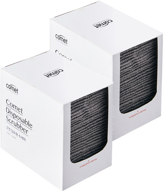 comet 抽取式一次性菜瓜布, 30片, 灰色, 2盒