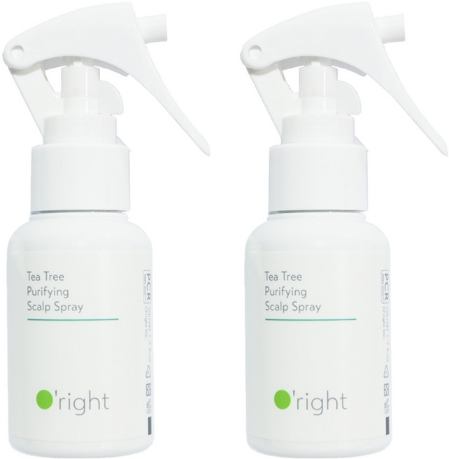 O'right 歐萊德 茶樹抗菌頭皮噴霧, 50ml, 2瓶