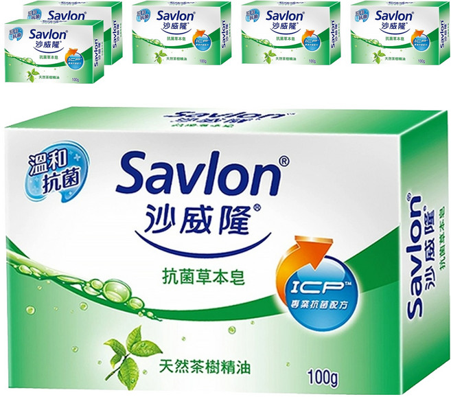 Savlon 沙威隆 草本抗菌皂, 100g, 6個