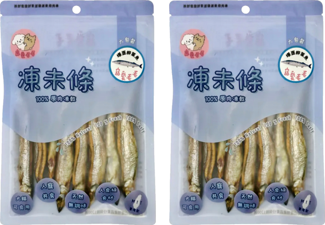 MaoMao Loved 寵愛毛毛 爆蛋柳葉魚 大包, 35g, 柳葉魚, 2包