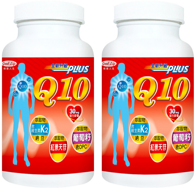 good Life 得意人生 Q10 複方膠囊, 60顆, 30mg, 2罐