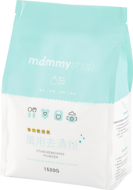 mammyshop 媽咪小站 活氧萬用去漬粉補充包, 1.5kg, 1包