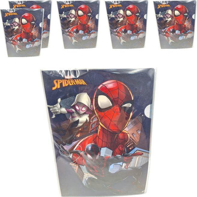 MARVEL 漫威 SPIDER-MAN 蜘蛛人 強力L型夾 MPF39-1 6入, 大臉深藍色, 6組