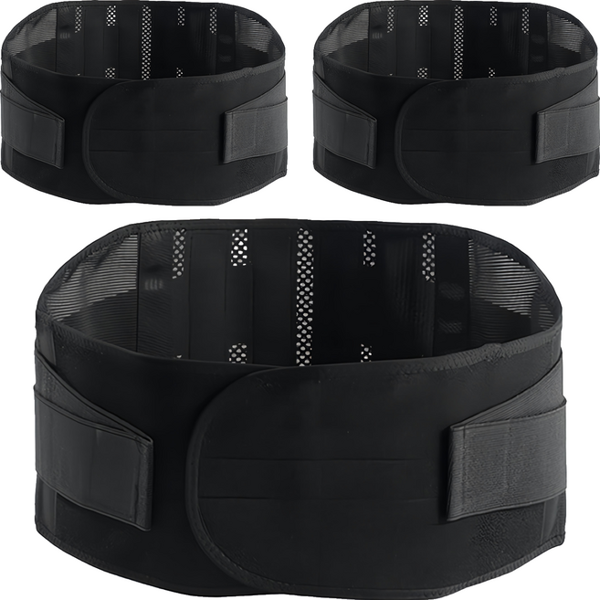 YORI CAR 優里 專業4根鋼板護腰帶, 3個