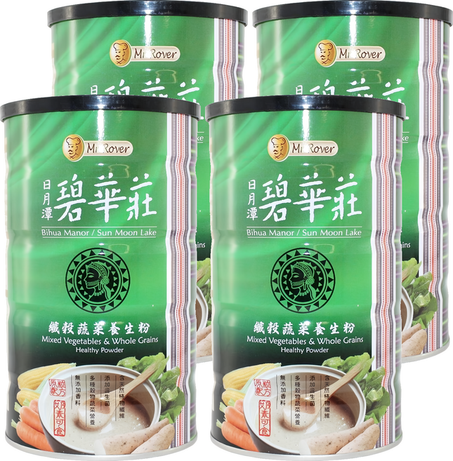 Bihua Manor 碧華莊 纖穀蔬菜養生粉, 450g, 4罐