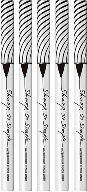 CLIO 珂莉奧 超流線防水抗暈眼線膠筆 0.14g, 01黑色, 5件