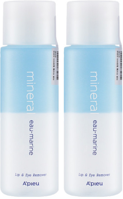 A'pieu 礦物溫和眼唇卸妝液 Eau-Marine 海洋香氣, 100ml, 2瓶