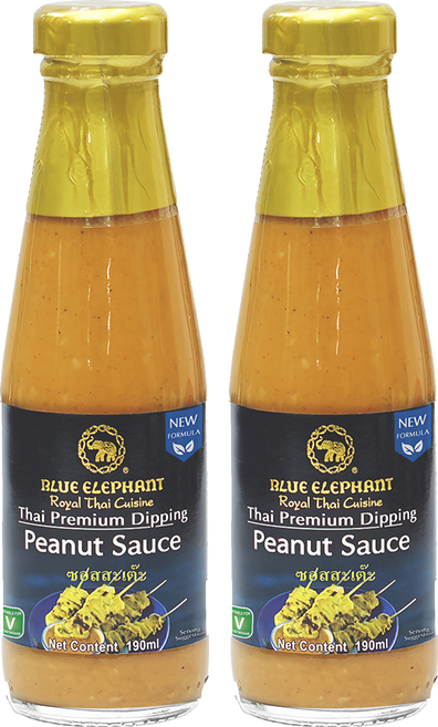 BLUE ELEPHANT 藍象 花生沙嗲沾醬, 2個, 190ml