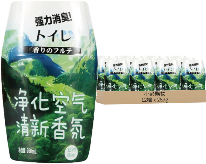小麥購物 浴室香氛 綠色, 森林, 289g, 12罐