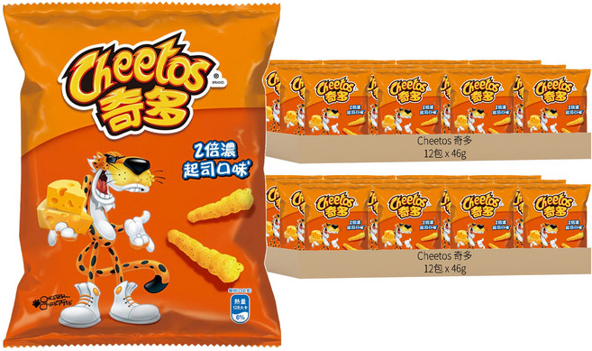 Cheetos 奇多 2倍濃起司口味玉米棒, 46g, 24包