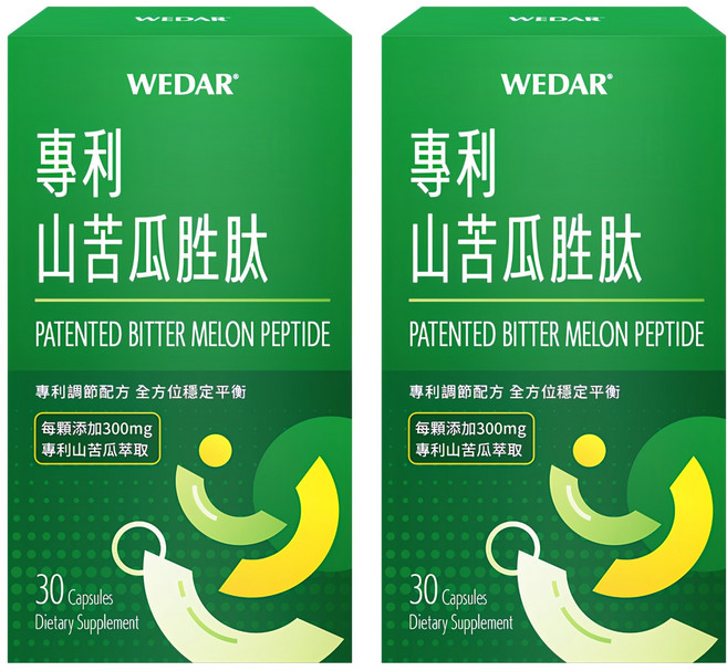 WEDAR 薇達 專利山苦瓜胜肽 0.6g, 30顆, 2盒