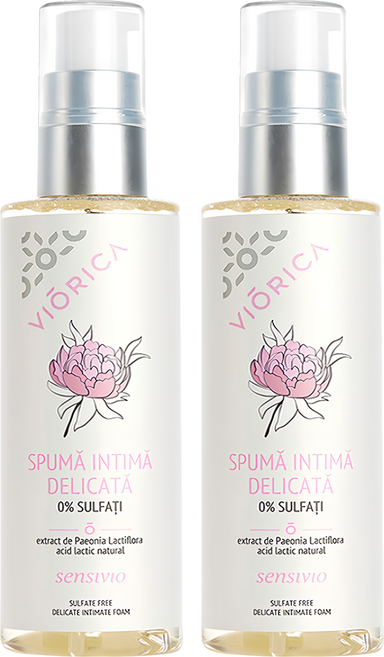 VIORICA 細緻呵護私密潔淨慕斯 牡丹, 2瓶, 200ml