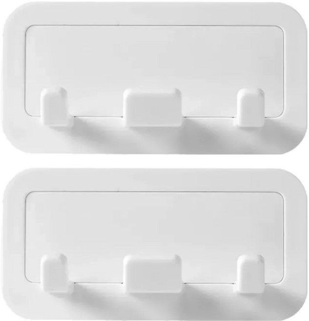 SJIAYP 線路收納插頭固定器 10 x 5cm, 2個, 白色