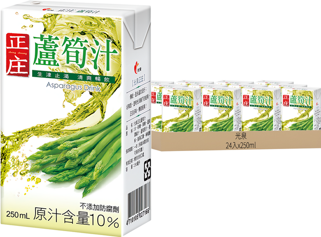 光泉 正庄蘆荀汁, 250ml, 24入