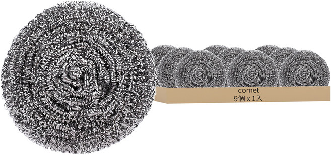 comet Kitchen 鐵絲球刷 25g 直徑8.5cm, 1入, 9個