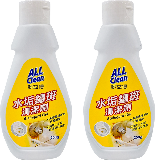 do it 多益得 ALL Clean 水垢鏽斑清潔劑 有效清除尿垢、水垢和鏽垢, 250g, 2瓶