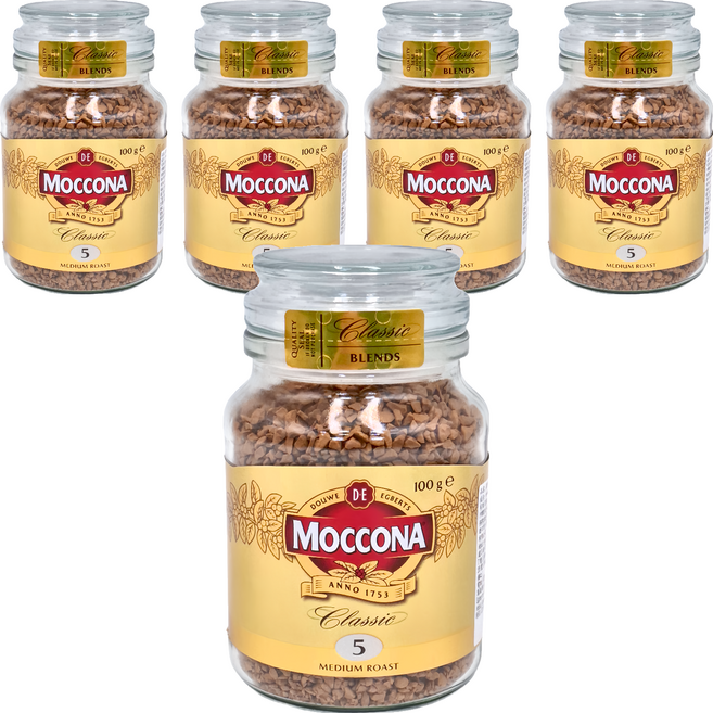 MOCCONA 摩可納 5號黑咖啡, 100g, 1入, 5罐