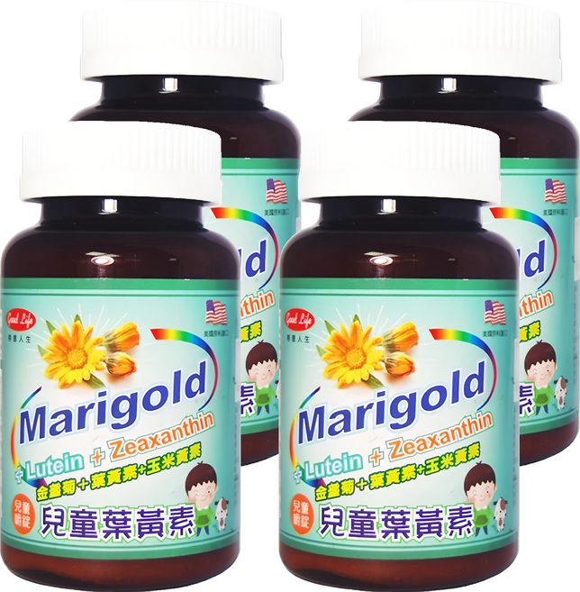good Life 得意人生 兒童葉黃素嚼錠, 90顆, 4罐