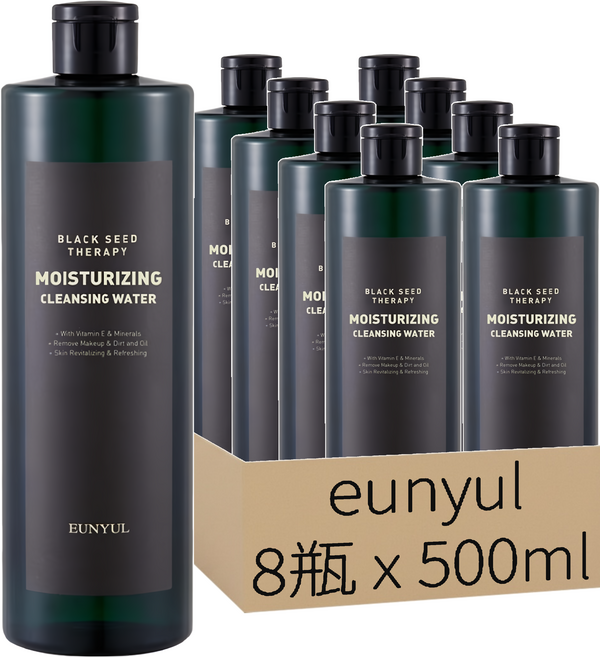 EUNYUL 黑籽保濕卸妝水, 500ml, 8瓶