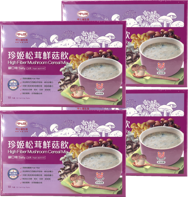 呷七碗 珍姬松茸鮮菇飲10包裝, 280g, 4盒