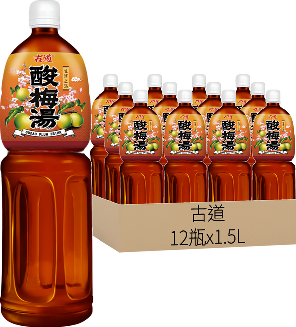 古道 酸梅湯, 1.5L, 12瓶