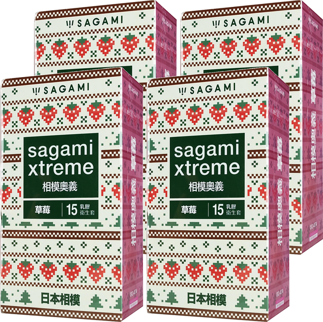 SAGAMI 相模 相模奧義 闊度52mm 長度190mm 草莓, 4盒, 15入