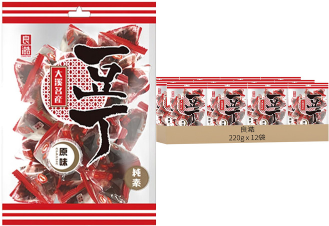 良澔 大溪名產豆丁 原味, 220g, 12袋