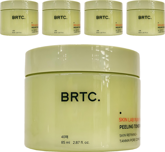 BRTC. 肌膚精粹去角質棉片, 40片, 5盒