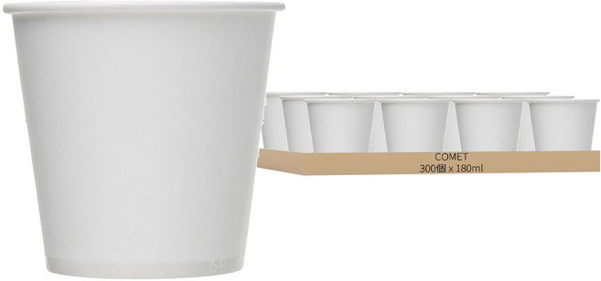 comet 紙杯 180ml, 300個, 1盒