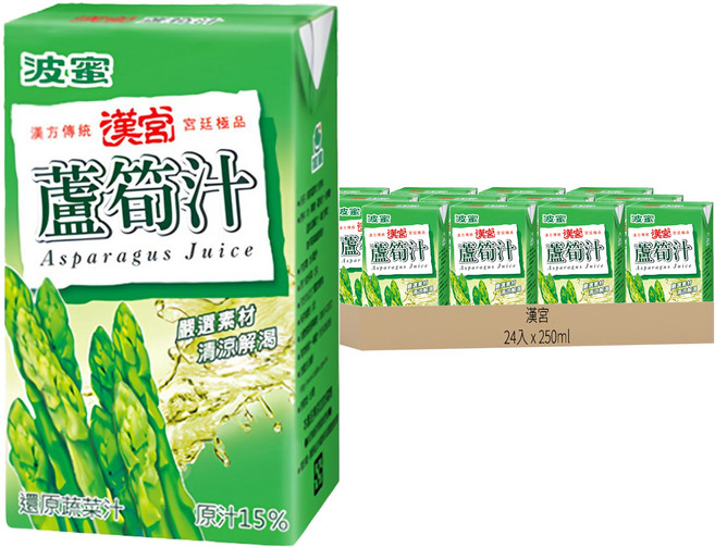 漢宮 蘆筍汁, 250ml, 24入