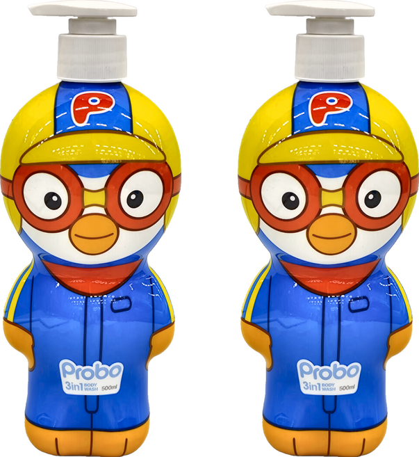 Probo 博寶兒 3合1沐浴露 PORORO, 500ml, 2瓶