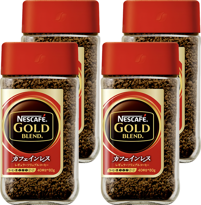 NESCAFE 雀巢咖啡 金牌微研磨咖啡, 80g, 1入, 4罐