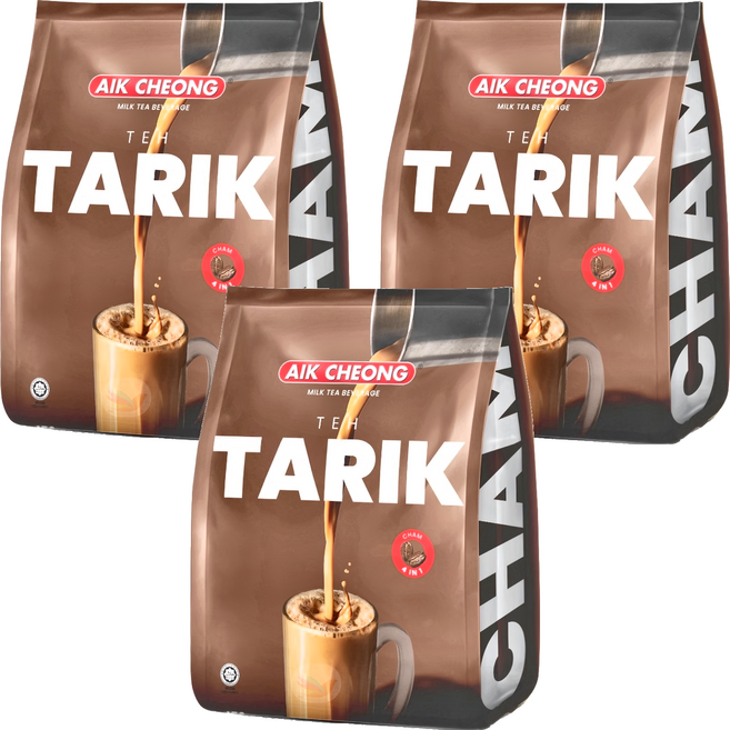 AIK CHEONG 益昌 南洋拉茶 四合一 (鴛鴦奶茶) 456g, 38g, 12包, 3袋