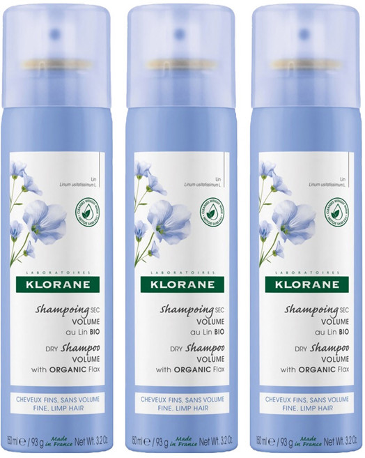 KLORANE 蔻蘿蘭 豐盈量感乾洗髮, 150ml, 3瓶