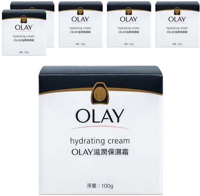 OLAY 歐蕾 台灣公司貨 滋潤保溼霜, 100g, 6罐