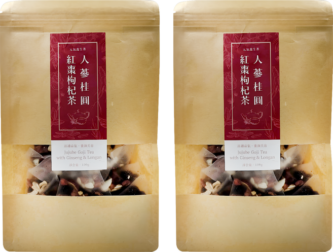 仁濟中藥 人蔘桂圓紅棗枸杞茶 元氣養生茶, 5g, 30包, 2袋
