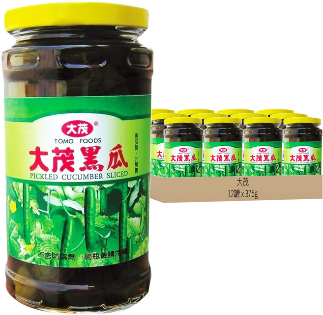 大茂 黑瓜, 375g, 12罐