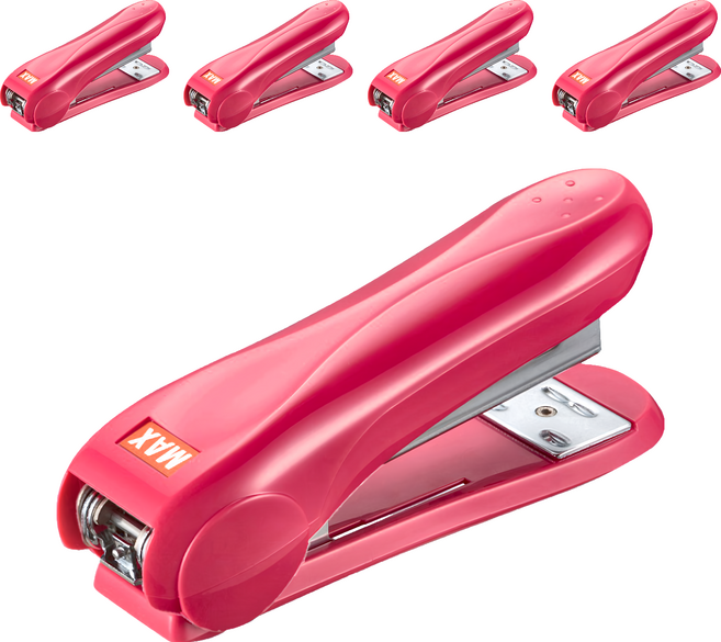 MAX 美克司 新型釘書機 HD-50R, 粉紅色, 5個