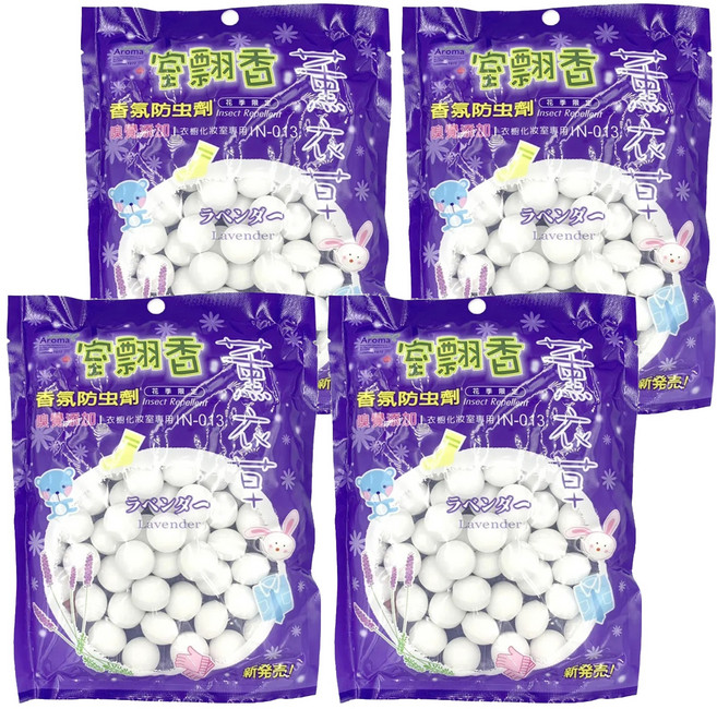 室翲香 香氛防蟲劑 薰衣草, 1包, 4包, 300g