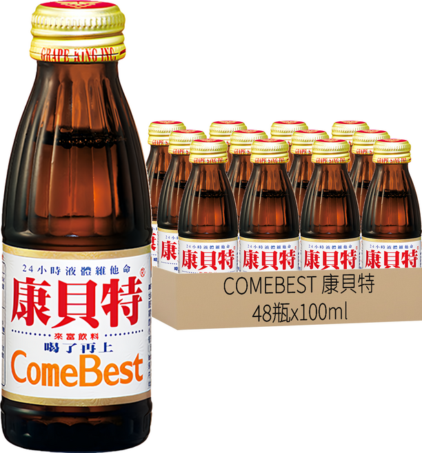 COMEBEST 康貝特 來富飲料, 100ml, 48瓶