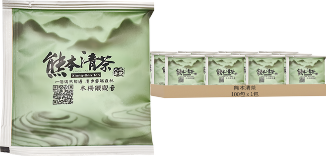 熊本清茶 木柵鐵觀音 立體茶包, 3g, 1包, 100盒