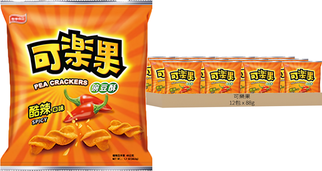 可樂果 酷辣口味, 88g, 12包